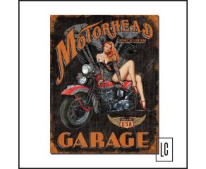 Placa Decorativa Motorhead Garage - Mostly Signs