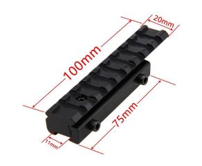 Adaptador Trilho Red Dot Luneta Conversor 11mm para 22mm Rossi