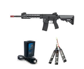 Airsoft AR15 Neptune Keymod 10" + Bateria Lipo 11.1 + Carregador