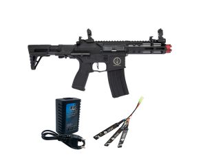 Airsoft AR15 Neptune PDW + Bateria Lipo 11.1V + Carregador