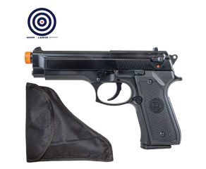 Airsoft Beretta M92 6mm KWC + Coldre para Pistola e Revólver + Alvos