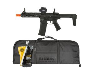 Airsoft Bradok M904G PDW D.E. Armory + Red Dot T4 1x22 + Capa LC + BB's 0,25