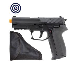 Airsoft KWC CO2 SP2022 ABS 6mm Mostruário + Coldre para Pistola e Revólver + Alvos