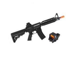 Rifle Airsoft M4A1 CQB RIS CM506 Cyma + Red Dot Z4 1x28x40 Thunder Outdoors