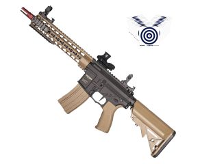 Airsoft Rossi Neptune 10 Short TAN AR-15 + Red Dot Z4 1x28x40 + Alvos