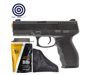 Airsoft Spring 24/7 V310 + BBs 0.12g + Coldre Universal + Speedloader + Alvos