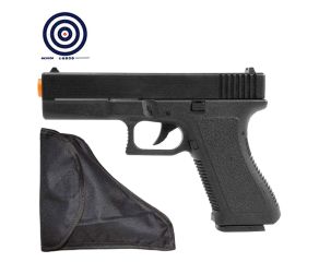 Airsoft Spring Glock GK-V307 Vigor + Coldre para Pistola e Revólver + Alvos
