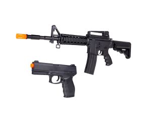 Airsoft Spring VG M4RIS + Pistola Spring 24/7 V310 Rossi