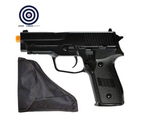 Airsoft Spring VG P226 V12l Metal Rossi + Coldre para Pistola e Revólver + Alvos