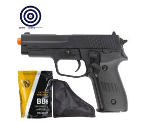 Airsoft Spring Vigor P226 - 6mm + BBs 0.12g + Coldre Universal + Alvos