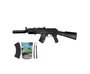 Airsoft AK47 Beta Spetsnaz CM521 + Silenciador e Kit