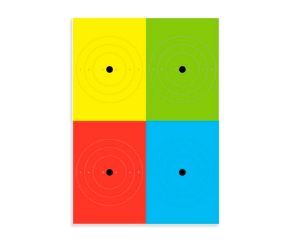Alvo de Percepção 4 Cores - Super Alvos