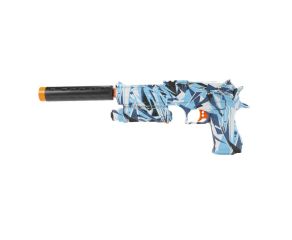 Arma de Gel Elétrica Pistola Desert Rossi + Munições Bolinha de Gel