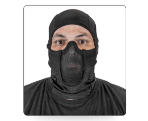 Balaclava Tela Frontal Preta