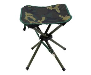 Banqueta Camping Pesca Dobrável Stool Camuflado NTK