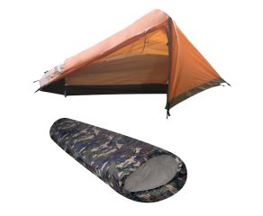 Barraca Everest 1 Pessoa Guepardo + Saco de Dormir Milik Camuflado Nautika
