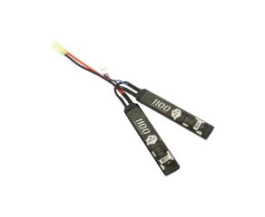 Bateria Airsoft LiPo 7.4V 1100mAh 20C QGK