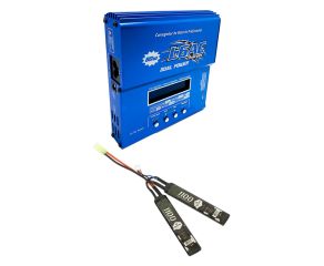 Carregador Balanceador Inteligente Imax B6 L6AC + Bateria LiPo 7.4V 1100mAh 20C QGK