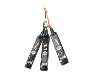 Bateria Airsoft Lipo 11.1v 1100 mAh 20c QGK