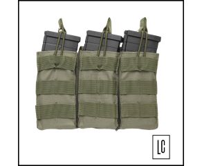 Bolso Porta Magazine Triplo M4M16 - Verde Oliva - Phantom Gear 