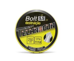 Chumbinho Technogun Bolt - 5.5mm - 250 Unidades