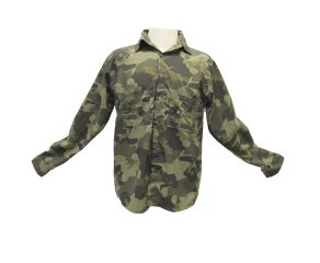 Camisa de Pesca Camuflado Woodland Green - DACS