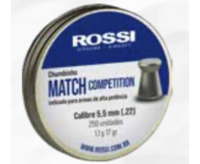 Chumbinho Rossi Match Competition 5.5mm 250 Un