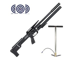 Carabina de Pressão PCP Artemis M60 Slayer Black 5.5mm + Bomba Manual PCP 300 Bar FXR + Alvos