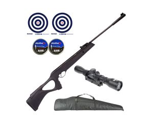 Carabina de Pressão Artemis GR800S Blade Nitro 4.5mm + Luneta 6-24x50 + Chumbinhos + Capa + Alvos