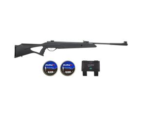 Carabina Rossi SAG R1000 Nitro 4.5mm + Chumbinho Rifle Diabolô STR 4,5mm 250 Un + Porta Chumbinho