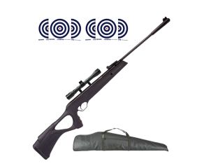 Carabina de Pressão Artemis GR800S Blade Nitro 5.5mm + Luneta 4x32 FXR + Capa Universal + Alvos