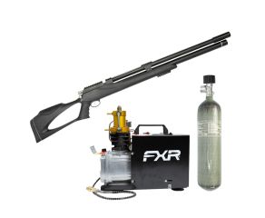 Carabina PCP Artemis M25 Thunder Black 7.62mm + Cilindro Scuba PCP + Compressor PCP FXR 110V