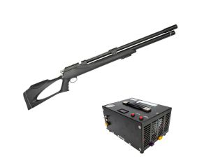 Carabina PCP Artemis M25 Thunder Black 9mm + Compressor PCP Portátil FXR