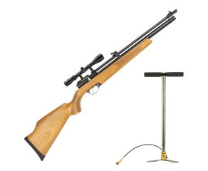 Carabina de Pressão PCP Artemis PR900W G2 5.5mm + Luneta 3-9x40 + Bomba Manual 235 BAR