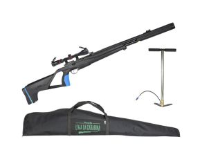 Carabina PCP Stoeger XM1 S4 Supressor 5.5mm + Luneta 3-9x40 + Bomba Manual + Capa