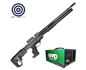 Carabina PCP Puncher Rambo S Kral Arms Pump 5.5mm + Compressor de AR KMD + Alvos