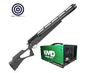 Carabina de Pressão PCP R8 Black Standard Rossi 5.5mm + Compressor de AR KMD + Alvos