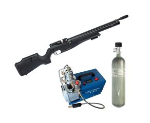 Carabina PCP Reximex Daystar 6.35mm + Cilindro Scuba PCP 3L + Compressor PCP 110V