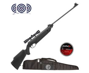 Carabina de Pressao Dione 5G Nitro 5.5mm + Luneta Rossi 4x32 + Capa Universal + Chumbos + Alvos