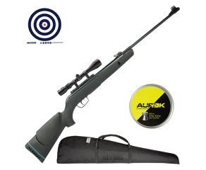 Carabina de Pressão Gamo Big Cat Nitro IGT 4.5mm + Luneta 3-9x40 + Capa LC + Chumbinhos + Alvos