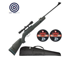 Carabina de Pressão Gamo Big Cat Nitro IGT 5.5mm + Luneta + Capa LC + Chumbinhos + Alvos