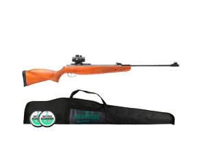 Carabina de Pressão Gamo Hunter 1250 Grizzly IGT Mach1 Nitro 4.5mm com Red Dot + Kit