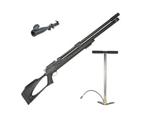 Carabina PCP Artemis M25 Thunder Black 4.5mm + Luneta 6-24x50 + Bomba Manual FXR