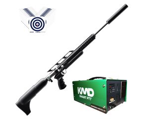Carabina PCP Artemis M18 Hammer 5.5mm + Compressor de AR KMD + Alvos