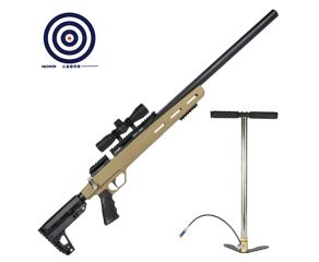 Carabina PCP Artemis M30C Upper 5.5mm + Bomba Manual PCP + Luneta 4x32 + Alvos