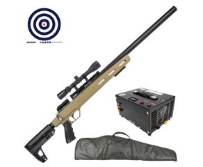 Carabina PCP Artemis M30C Upper 5.5mm + Compressor de Ar Portatil + Luneta 3-9x40 + Capa + Alvos