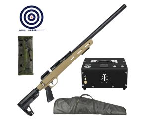 Carabina PCP Artemis M30C Upper 5.5mm + Compressor Portatil 12v + Capa + Kit de Limpeza + Alvos