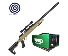 Carabina PCP Artemis M30C Upper 5.5mm + Compressor Ar KMD + Luneta 3-9x40 SFP + Alvos