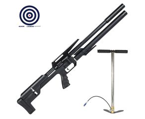 Carabina PCP Artemis M60 Slayer Black 5.5mm + Bomba Manual PCP + Alvos