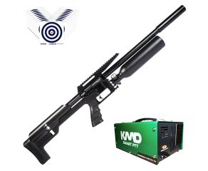 Carabina PCP Artemis M60B Slayer HC 5.5mm + Compressor de AR KMD + Alvos